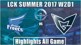 AFS vs SSG || Highlights All Game || LCK SUMMER 2017 || Afreeca Freecs vs Samsung