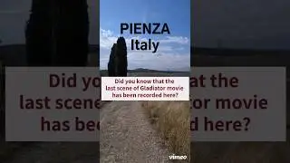 Location of the last scene of Gladiator movie | Pienza, Italy #shorts