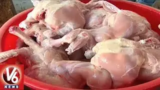 Chicken Prices Hike With Summer Effect | Hyderabad | V6 News