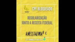 SOLU&Ccedil;&Atilde;O PARA CPF BLOQUEADO NA RECEITA FEDERAL