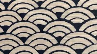 Robert Kaufman Sevenberry Haori Shantung textured cotton scallop pattern fabric - modes4u -