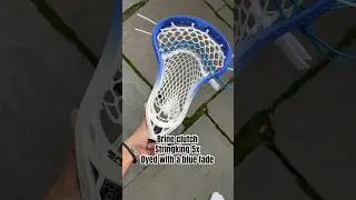 Brine clutch string with string king type 5x mesh dyed with a blue fade #thestringshark #workofshark