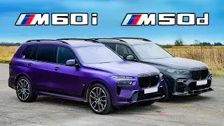 BMW X7 M60i vs M50d: ARRANCONES