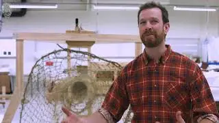 Behind the scenes: Preparing a hīnaki (eel trap) for an iwi exhibition
