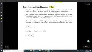 Lect#6 Spread spectrum systems