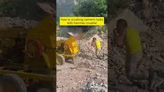 where did your hammer go? #crushing #rock #rockcrusher #hammercrusher  #concrete #constructionwaste
