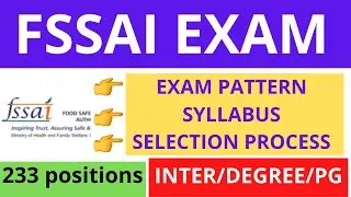 FSSAI Syllabus 2021||FSSAI Recruitment 2021||FSSAI Exam Pattern 2021