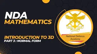 NDA maths lecture with pyq |Normal form of plane|  angle between two planes | nda pyq | part 3