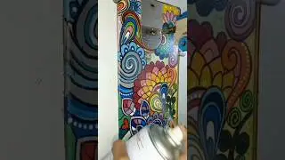 painting and applying sprey to an old sewing machine #painting #renewal #art #youtubeshorts #new
