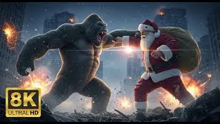 King Kong vs Giant Santa Claus: Epic Christmas Showdown!