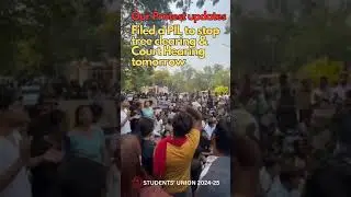 UOH's protesting student against the Telengana Govt....