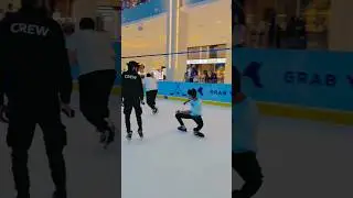 Dubai skating rink 😱🦋 #sameerskater #shorts #viral #dubaiiceskating