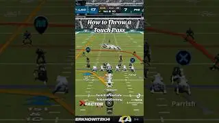 How to throw a Free Form Touch Pass in #Madden 24 🏈 #Football #Passing #Offense #Madden24 #PS5 #M24