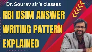RBI DSIM Answer Writing Pattern Explained | Step by Step Strategy | #RBIDSIM #ExamPrep #StudyTips