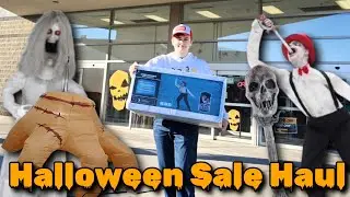 2024 Halloween 50% Off Sale Shopping + Haul | Tons Of Animatronics And Decorations