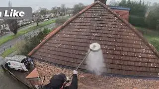 EXTREMELY Satisfying Roof Cleaning | Next-Door to John Lennon&rsquo;s Childhood Home