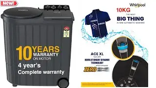 Whirlpool  30343 || Whirlpool 10 Kg Semi Automatic Washing Machine Demo || Whirlpool Latest Model