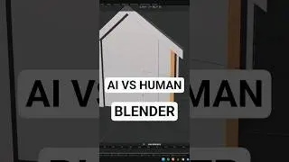 AI vs Human 3D Modeling, who did it better? #blender #blender3d #ai