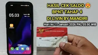 HASIL CEK SALDO BPNT VIA LIVIN BY MANDIRI HARI INI 11 JANUARI 2026 |  BPNT TAHAP 4 2025