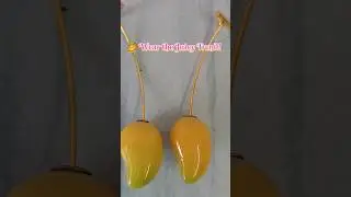Mango Earrings Twist 🥭✨ Garba Jewellery Must-Have | Navratri Dandiya Look 💃 #2025 #garba #fashion