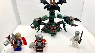 LEGO 76207 marvel Thor love and thunder attack on new Asgard build and review 2023