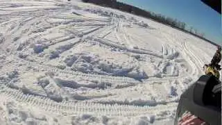 Northern MN Polaris Snowmobile Footage with GoPro