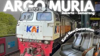 Trip Report Kereta Argo Muria (20A) Gambir - Semarang Tawang | Pemandangan Indah Sawah & Laut‼️
