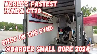 World's fastest CT70 Honda Trail 70 Dyno at Barber Motorsports Park Small Bore 2024