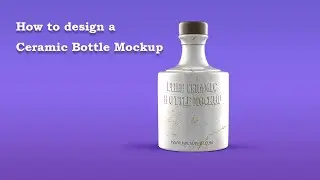 How to design a Ceramic Bottle Mockup | Photoshop Mockup Tutorial