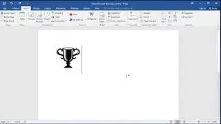 How to insert trophy symbol in Word
