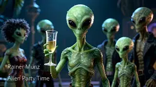 Alien Party Time - Space Ambient Music / Soundscape with hardware synthesizers