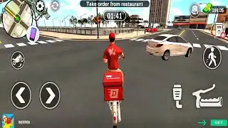 Food Delevery Boy Game Android | New Android Gameplay Food Delevery In Bike | #games