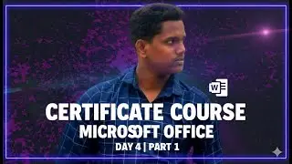Certificate Course in Microsoft Office for grade 5,6,7,8,9 students | Day 04 part 01