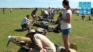 RC WARBIRDS LEGENDARY FIGHTERS AIRSHOW FLIGHT EUROFLUGTAG AERO CLUB RHEIDT 2016