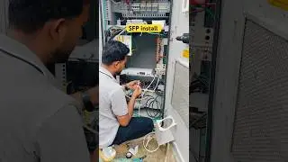 Installing and remove SFP Module on Switch or IP20  || #shorts #youtubeshorts #airtel #sfp #viral
