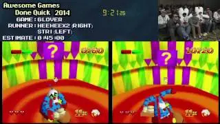 Glover 64 :: SPEED RUN Live (0:35:51) HeeHeex2 VS stri #AGDQ 2014