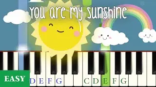 You Are My Sunshine &ndash; Level 1 Piano Tutorial (Easy)
