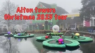 Alton towers Christmas 2025 tour. All rides and attractions open for Christmas 🎄 