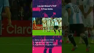 Lionel Messi - Top 5 Fantastic Free Kicks