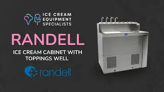 Randell Ice Cream Cabinet with Toppings Well