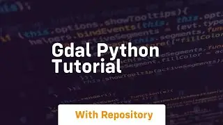 Gdal python tutorial