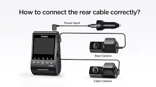 How to connect the A329S rear cable correctly? #viofo #dashcam