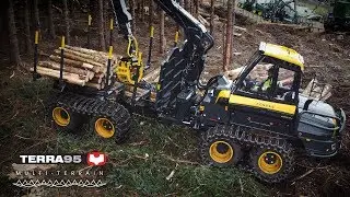 Ponsse Bison forwarder with Clark Tracks Terra95 Multi-Terrain tracks