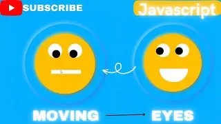 Animated eyes moving with cursor on javascript mousemove in HTML CSS