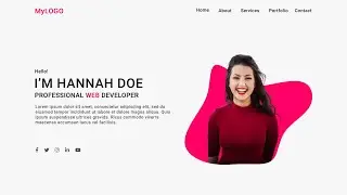 How To Create a Portfolio Website Using HTML & CSS | Website With Sticky Menubar
