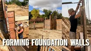 CONCRETE FORMS || getting ready to pour foundation walls