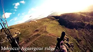 Morocco paragliding Aguergour ridge in Atlas mountains Nov 2015 Thermal Chasers flight 2 and 3