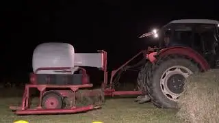 Burning the Midnight Oil, Late Night Silage Operation before Rain Ruins It