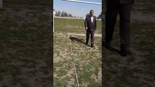 كيفية قياس مسافة بوجود عائق - المساحة العملي للمرحلة الاولى