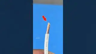 como pelar un cable sin pinzas de electricista 😲 #tips #ideas #diy #lifehacks #electric